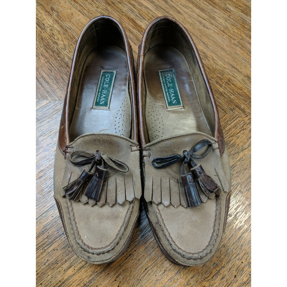 Vtg Cole Haan Country Penny Loafer Slip-on Boat Shoe Made In USA Old Money Sz 11